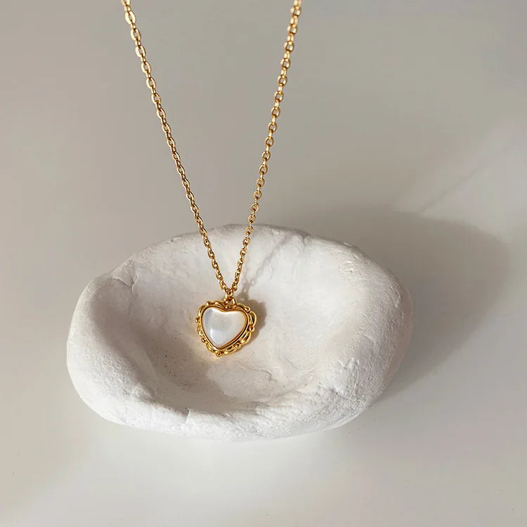Necklace Geometric Gold Color Titanium Steel Jewelry