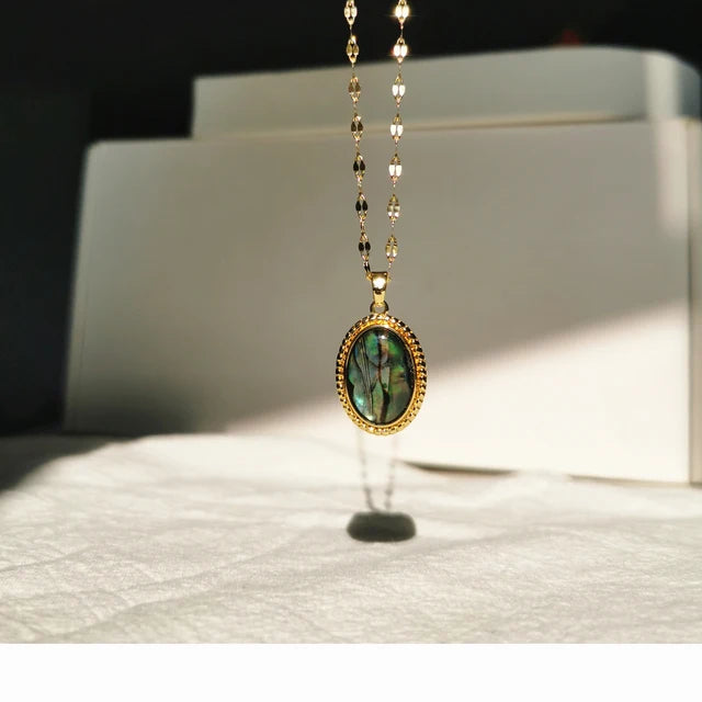 Necklace Geometric Gold Color Titanium Steel Jewelry