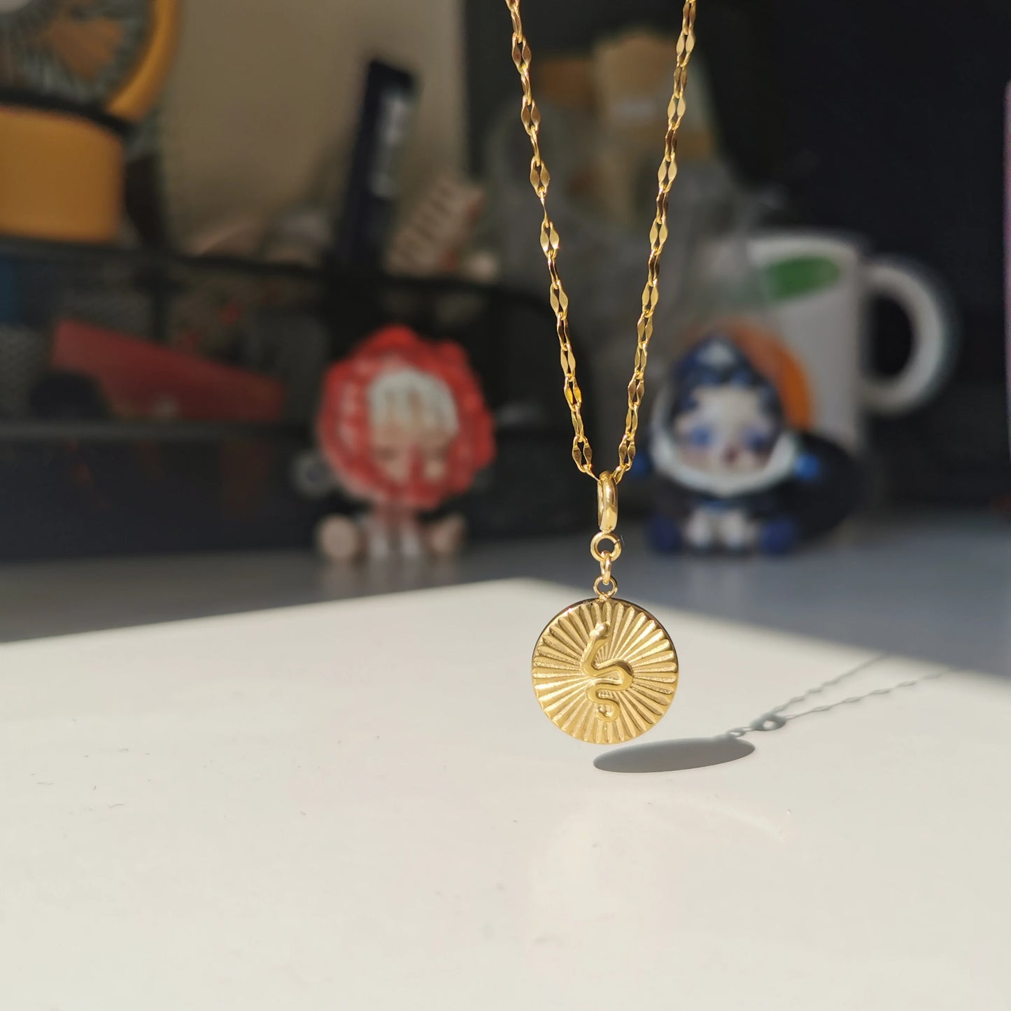 Necklace Geometric Gold Color Titanium Steel Jewelry