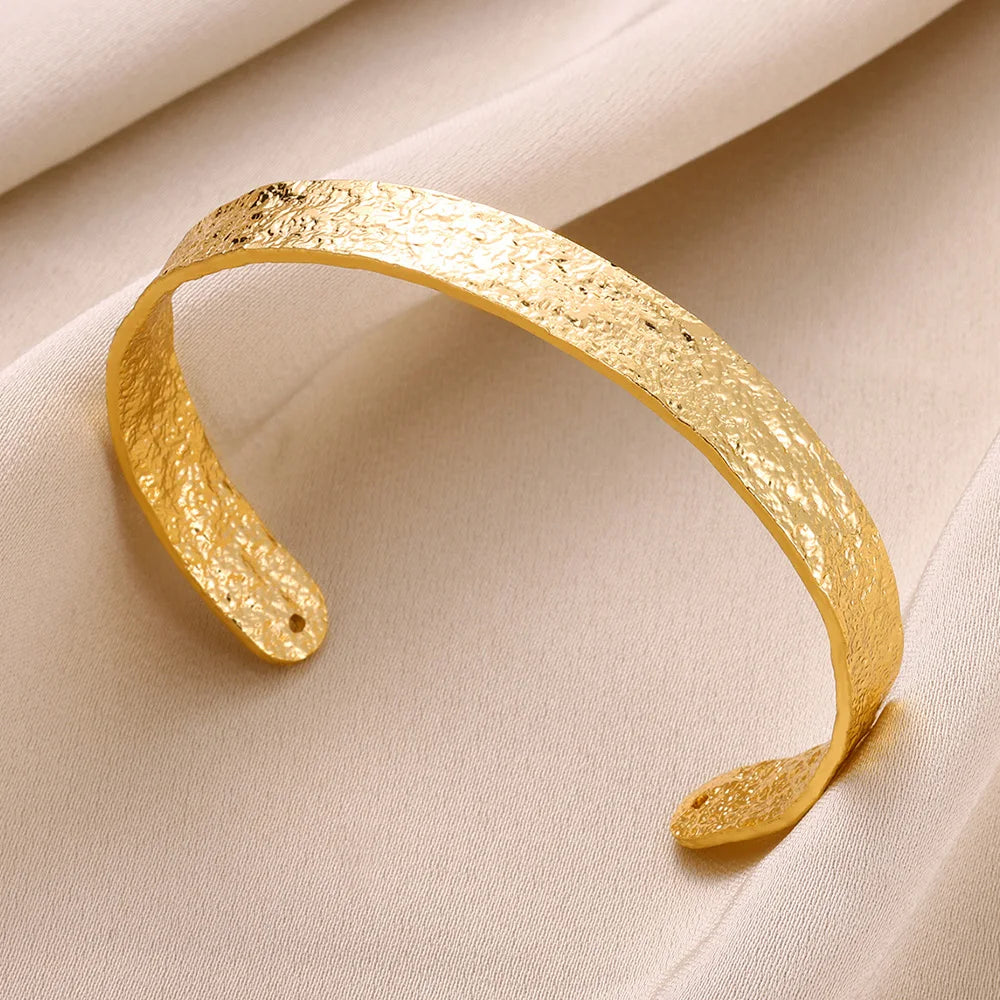 Flower Cuff Bangle Bracelet