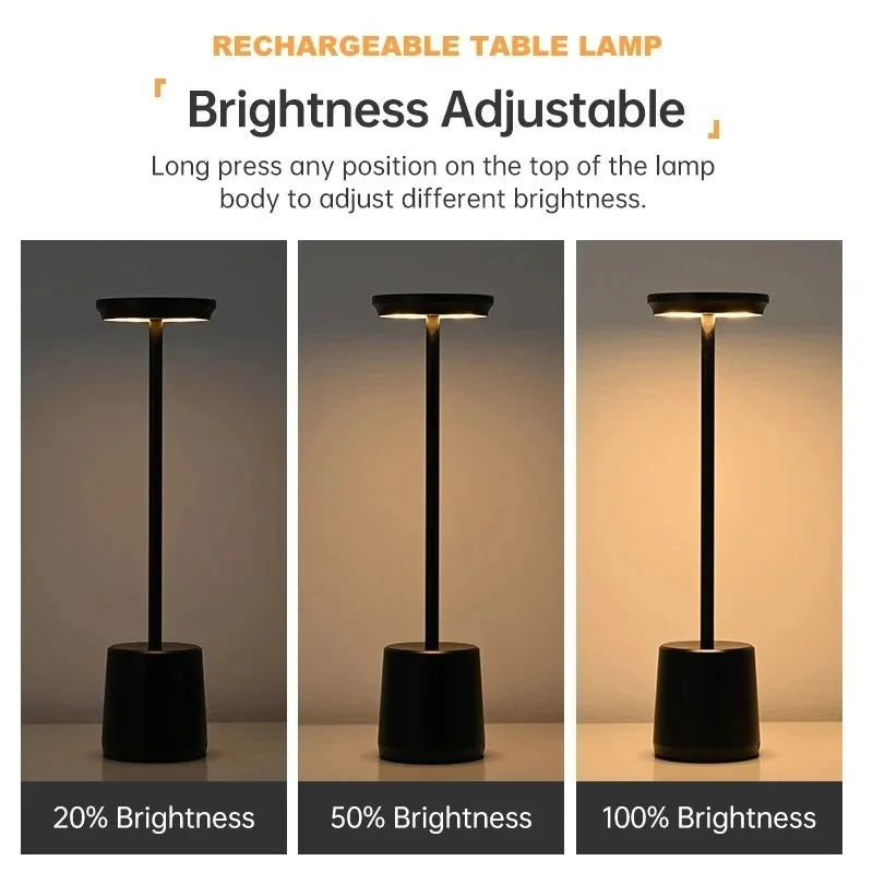 Simple Touch Sensor LED Table Lamp Rechargeable