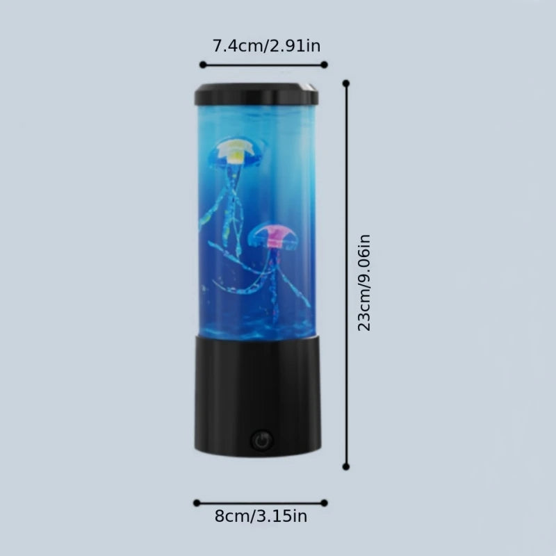 Jellyfish Lava Lamp, Aquarium Ocean Night Lights,7Colors LED Jellyfish Mood Lights With For Home Bedroom Desktop Decoration Gift
