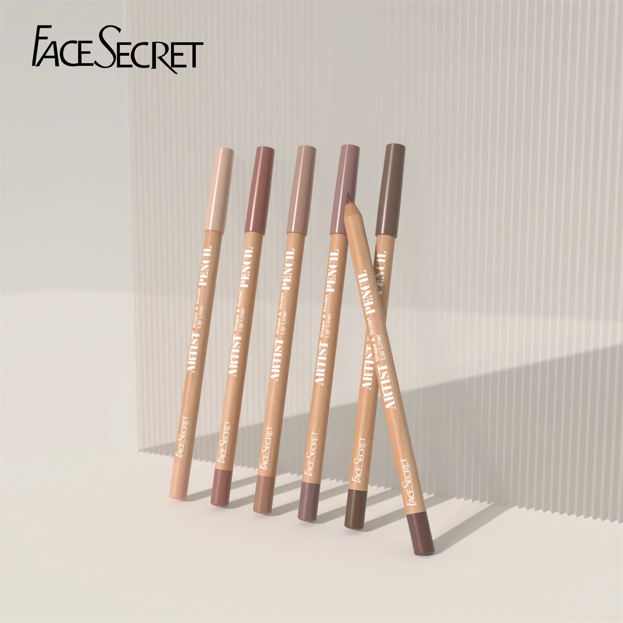 Lip Liner Pencil Set, Texture Matte Soft