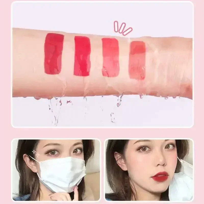 Lip Gloss 4 Color Moisturizing Lip Glaze Long Lasting Liquid Lipstick Cosmetic Makeup