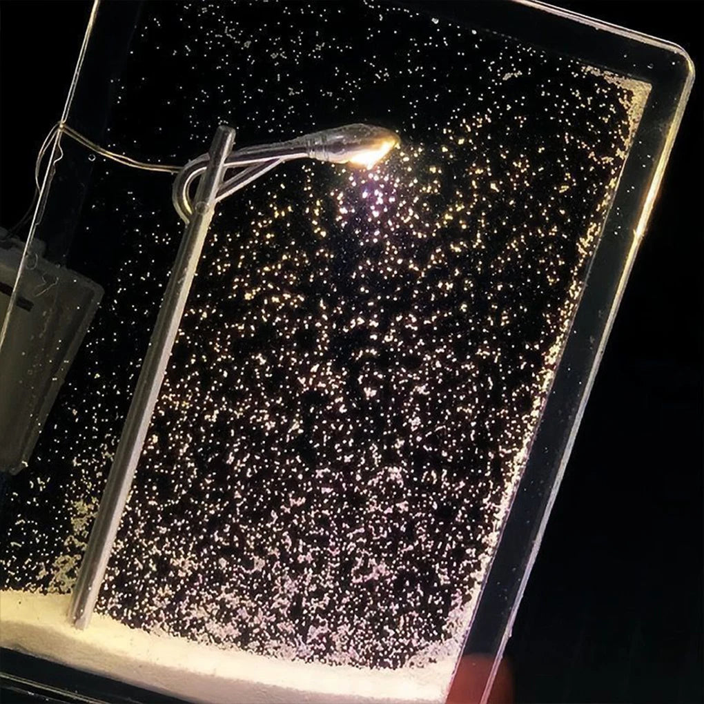 Advanced Snowy Night DIY Flow Ma Night Light Snow Scene Street