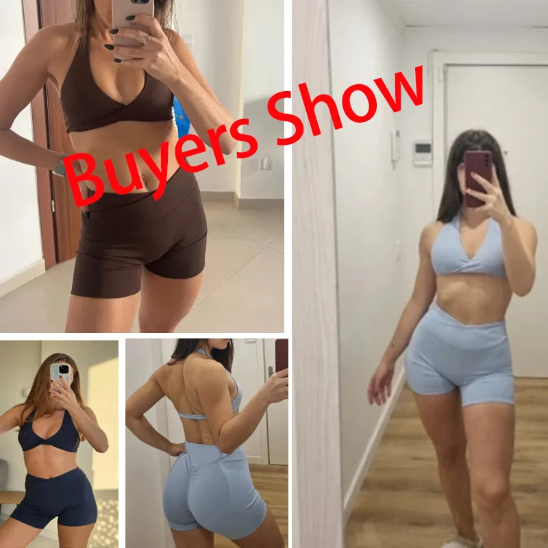 Butt Lifting Sports Set Shorts Gym Exercise Clothes Women's Yoga Suit For Fitness Short