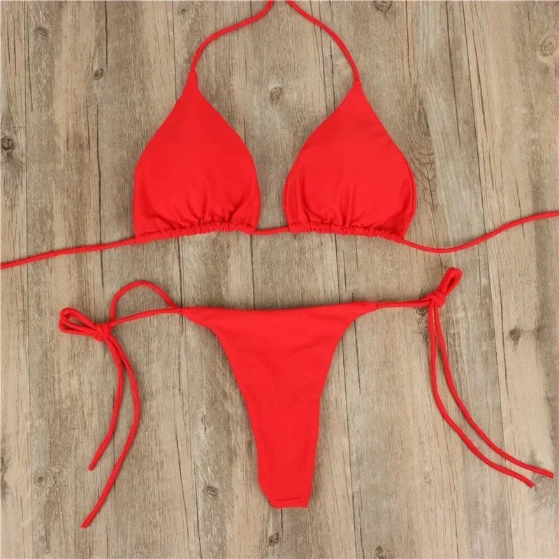 Tie-Side G-String Bikini