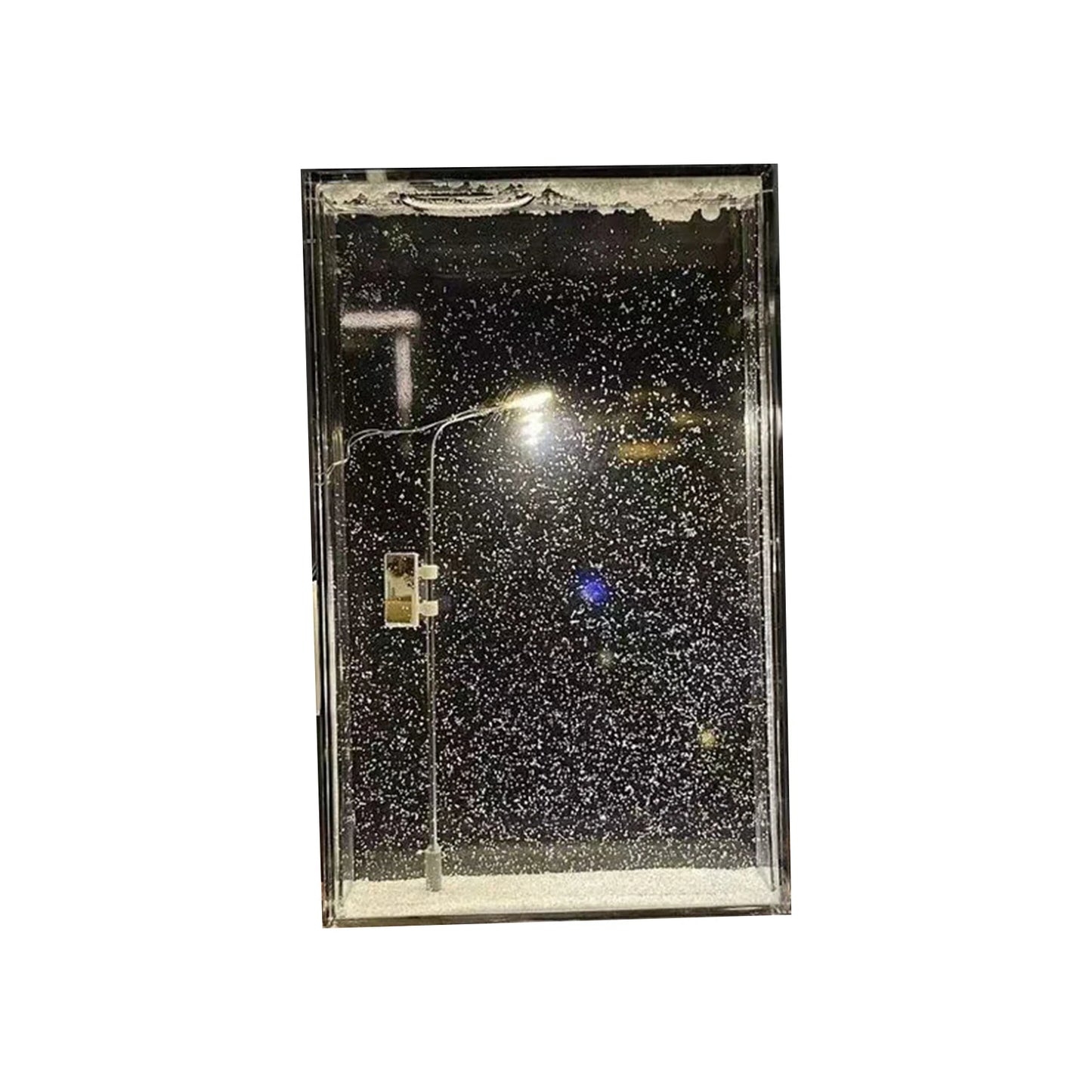 Advanced Snowy Night DIY Flow Ma Night Light Snow Scene Street