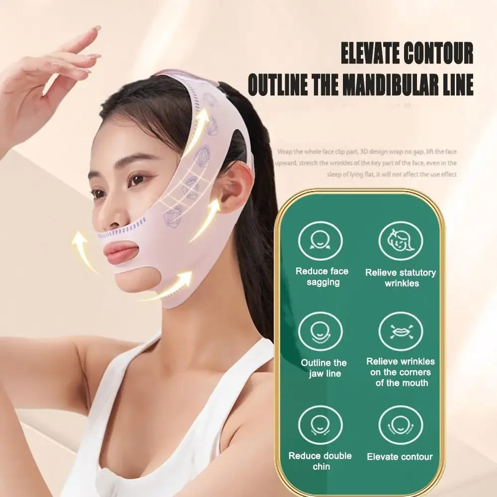 Breathable V Face Band Cheek Lift Up Face