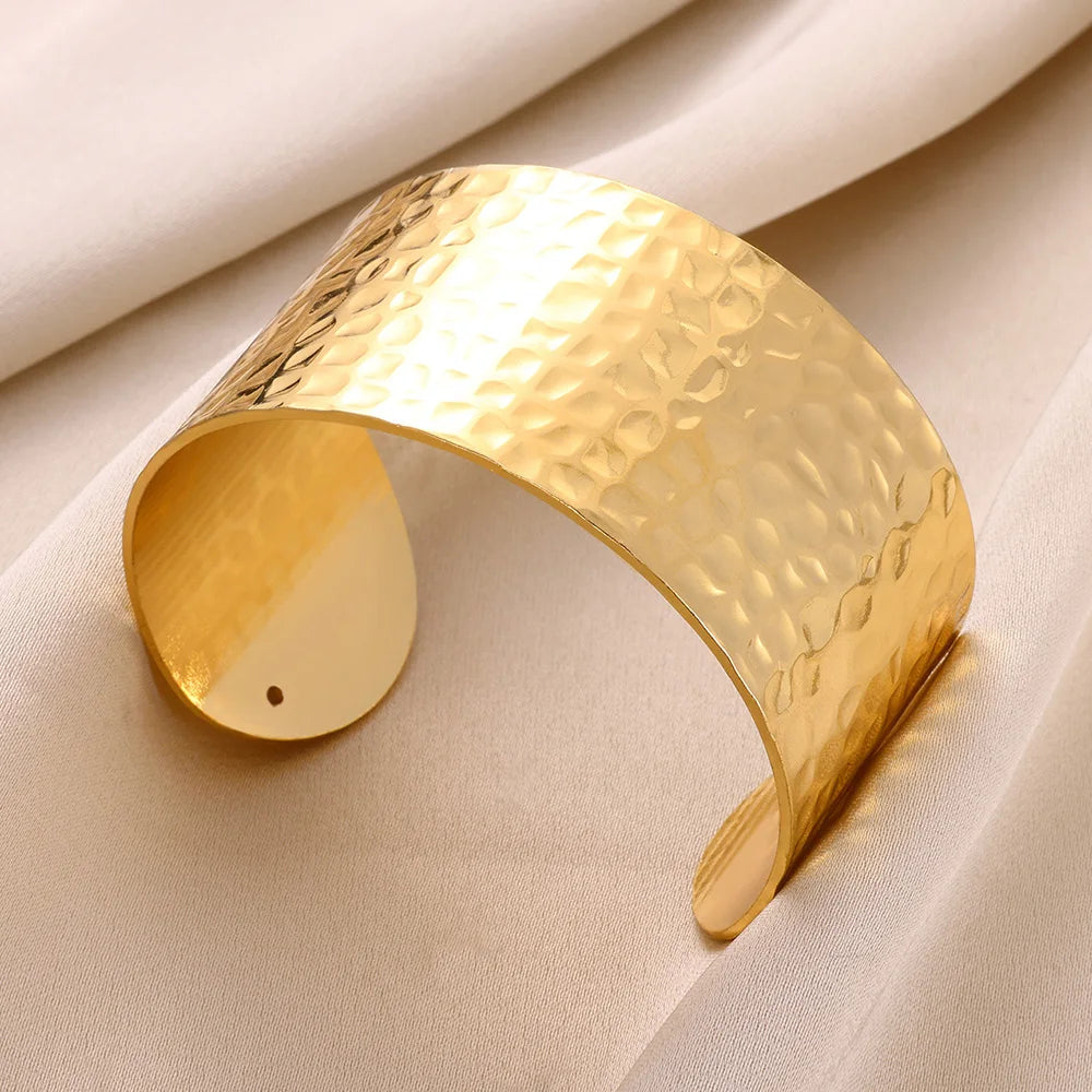 Flower Cuff Bangle Bracelet
