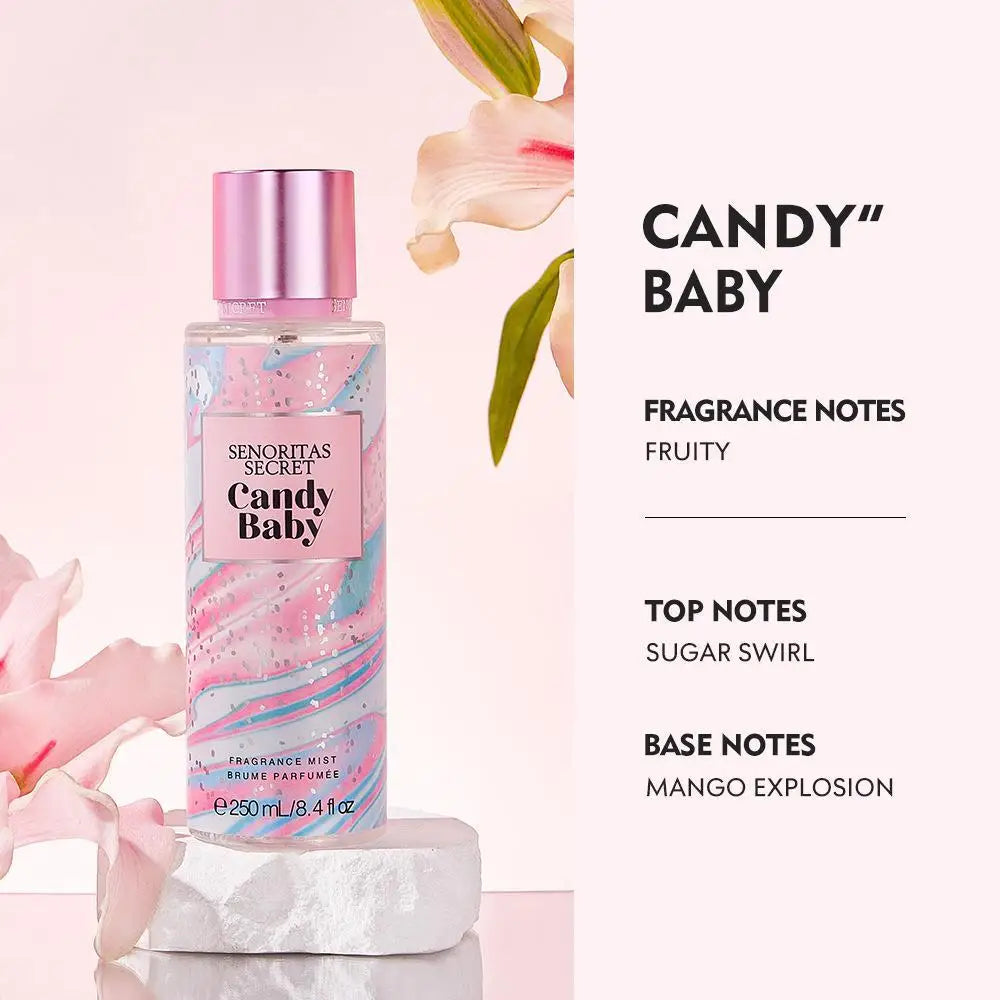 Fruity Deodorant Body Spray Light Fresh Skin Long Lasting Moisturizing Air Freshener Essence Women Body Spray Cosmetic