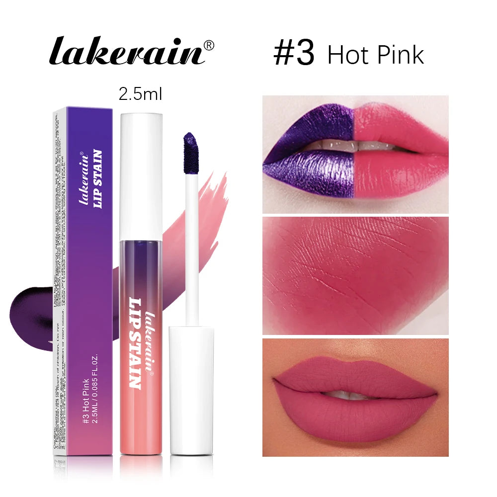 Lip Gloss Peel and Stick Set Long-lasting Waterproof Pink