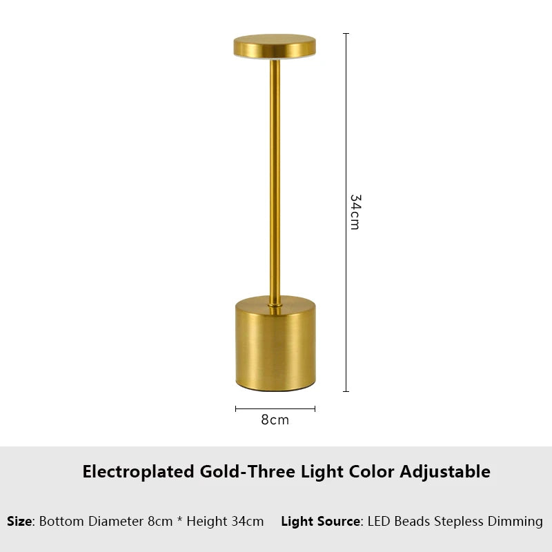 Simple Touch Sensor LED Table Lamp Rechargeable