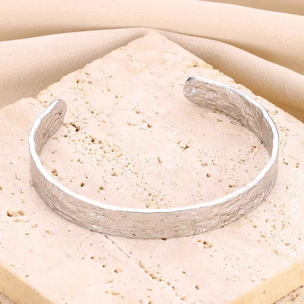 Flower Cuff Bangle Bracelet