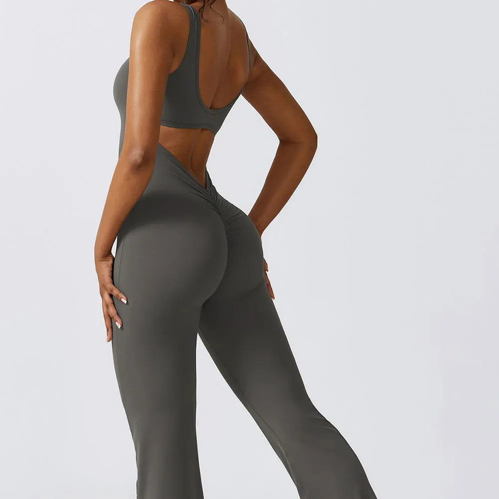 New Gym Set Women Training Yoga Suit Sportswear Women Sports Jumpsuit Fitness