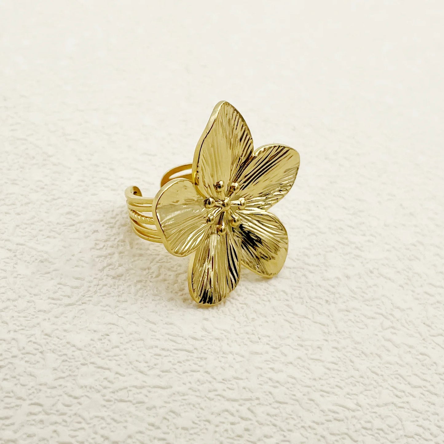 2PC Women's Fashion Trendy Stainless Steel Flower Earrings