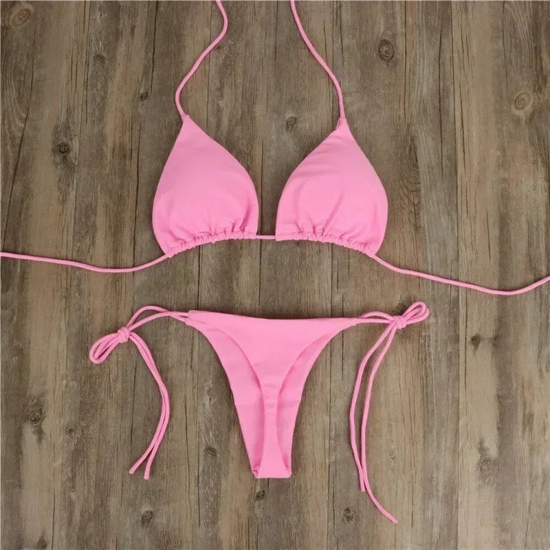 Tie-Side G-String Bikini