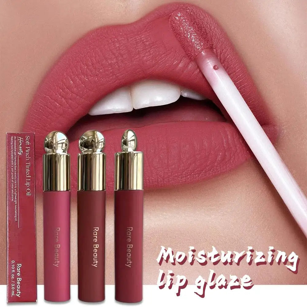 Soft Pinch Tinted Lip Oil Glossy Lipstick Moisturizing Long-lasting Moisture Lock Natural Luster Lip Glaze For Women Make Up