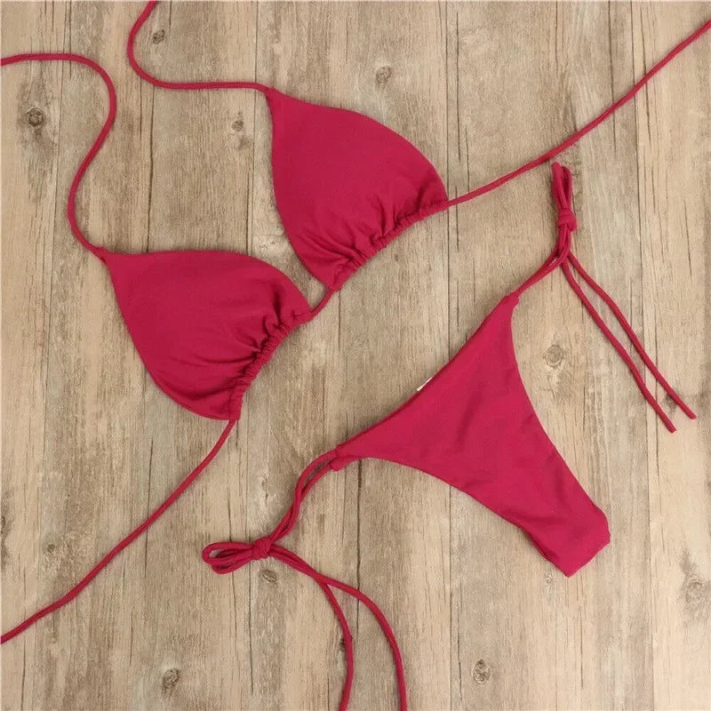 Tie-Side G-String Bikini