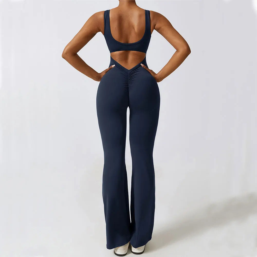 New Gym Set Women Training Yoga Suit Sportswear Women Sports Jumpsuit Fitness