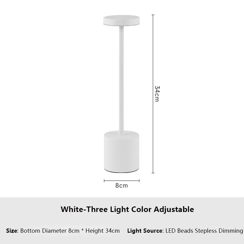 Simple Touch Sensor LED Table Lamp Rechargeable