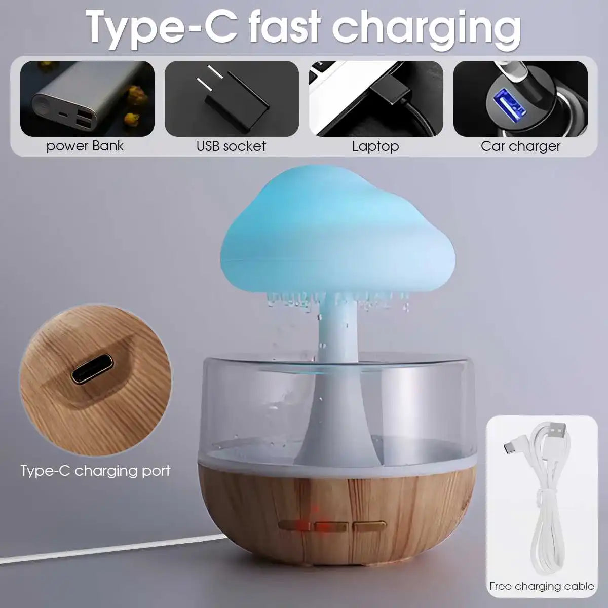 Raindrop Lamp Night Light Essential Oil Small Aromatherapy