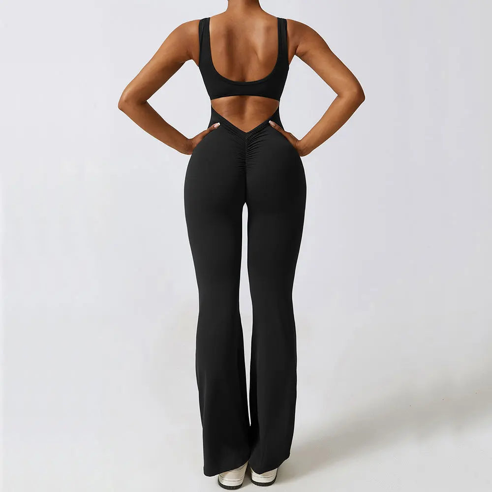 New Gym Set Women Training Yoga Suit Sportswear Women Sports Jumpsuit Fitness