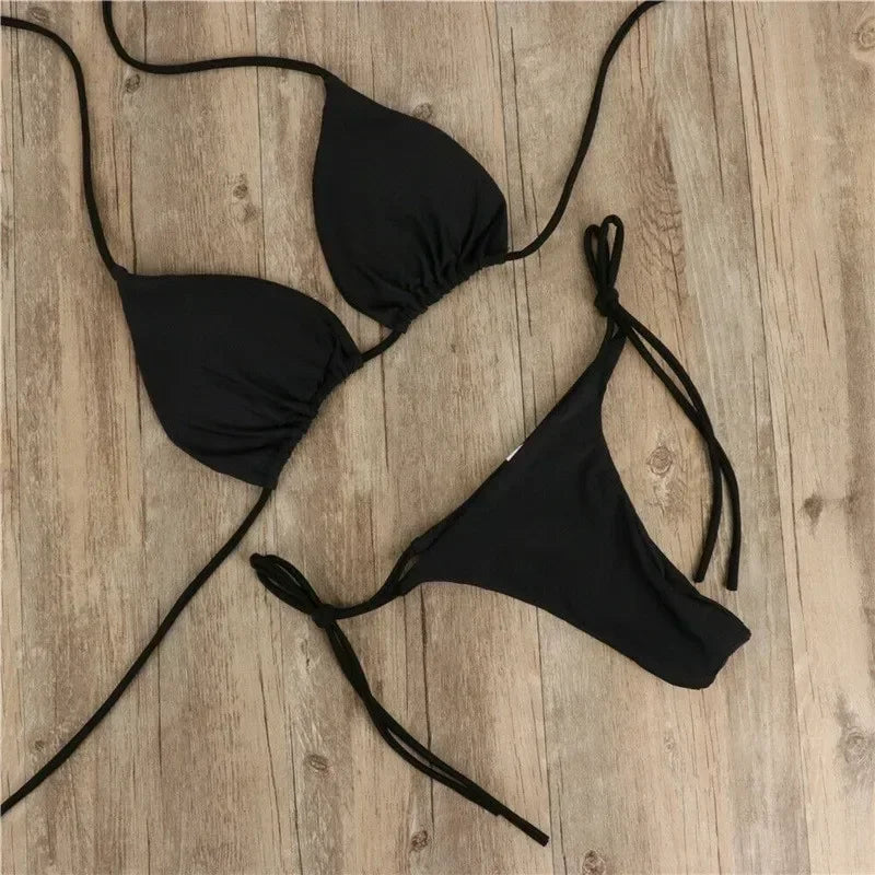 Tie-Side G-String Bikini