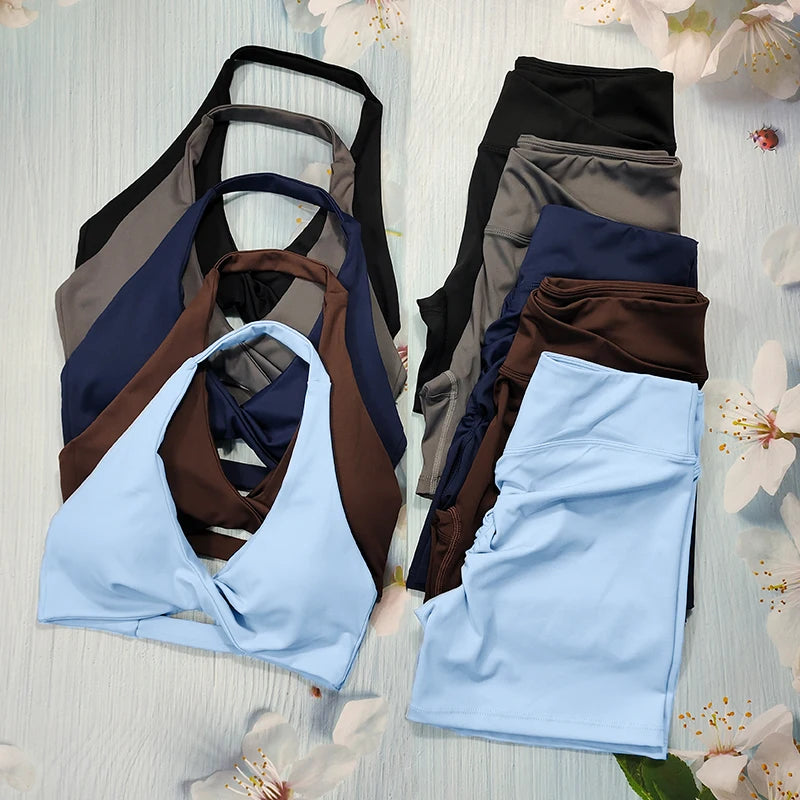Butt Lifting Sports Set Shorts Gym Exercise Clothes Women's Yoga Suit For Fitness Short