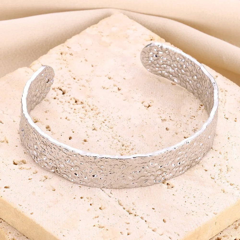 Flower Cuff Bangle Bracelet