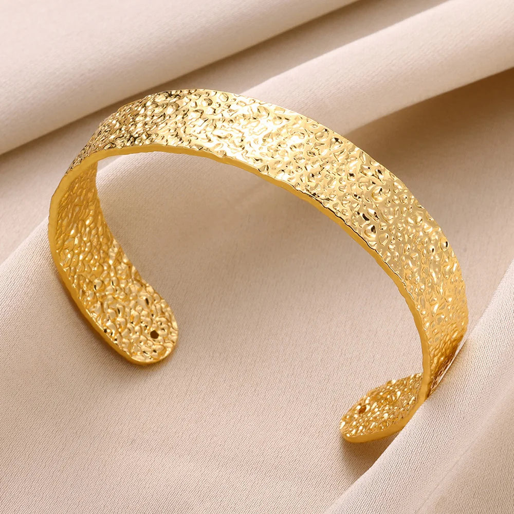 Flower Cuff Bangle Bracelet