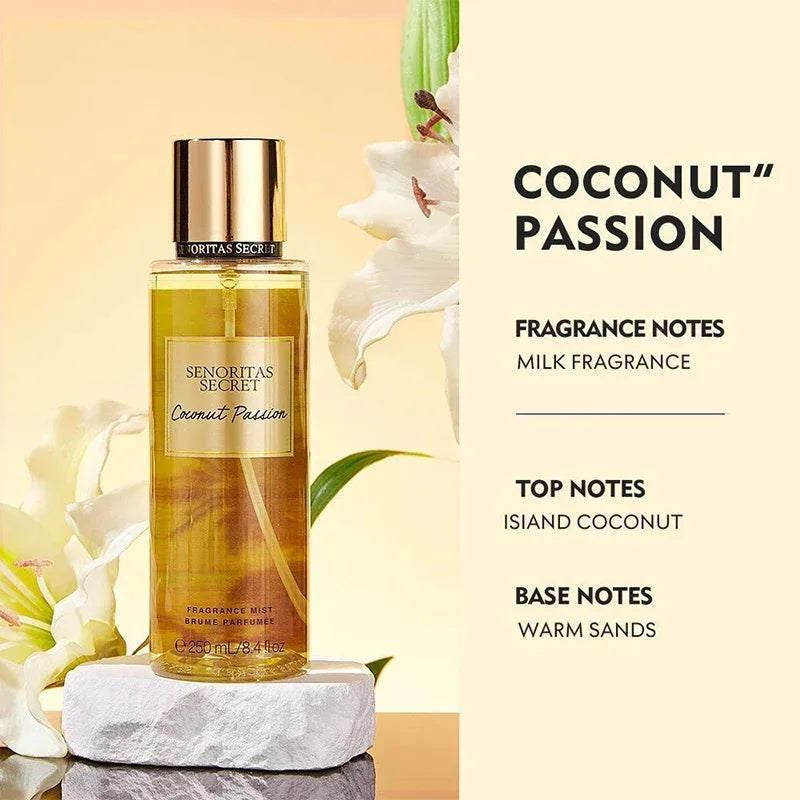 Fruity Deodorant Body Spray Light Fresh Skin Long Lasting Moisturizing Air Freshener Essence Women Body Spray Cosmetic