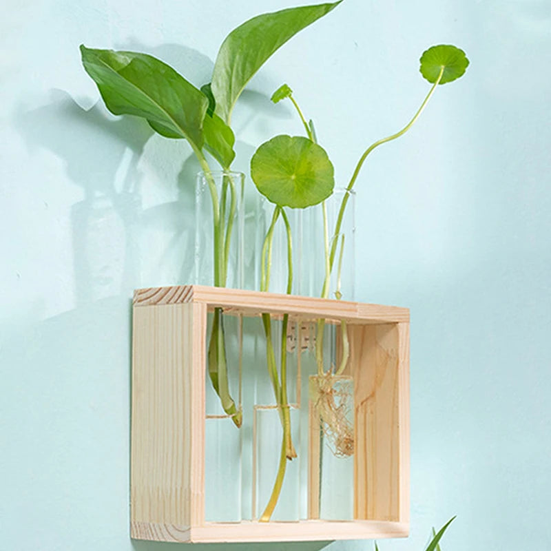 Transparent Glass Test Tube Vase