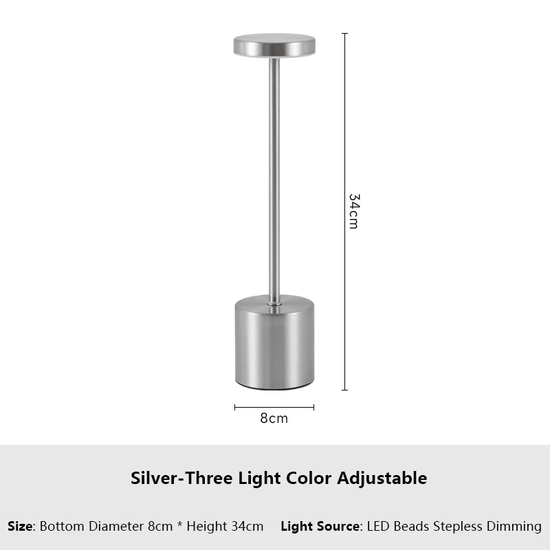 Simple Touch Sensor LED Table Lamp Rechargeable