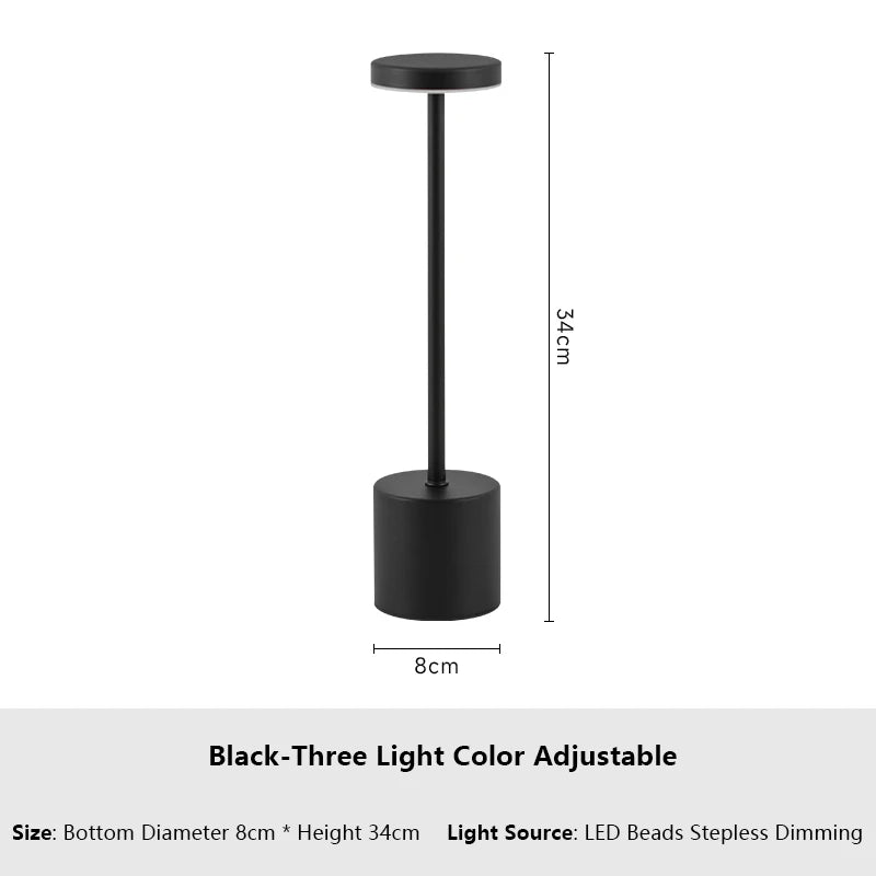 Simple Touch Sensor LED Table Lamp Rechargeable