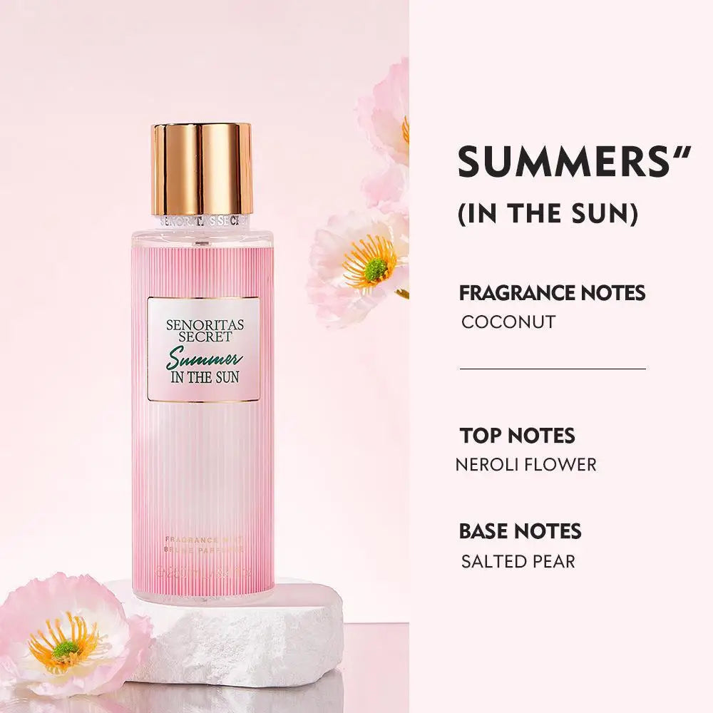 Fruity Deodorant Body Spray Light Fresh Skin Long Lasting Moisturizing Air Freshener Essence Women Body Spray Cosmetic