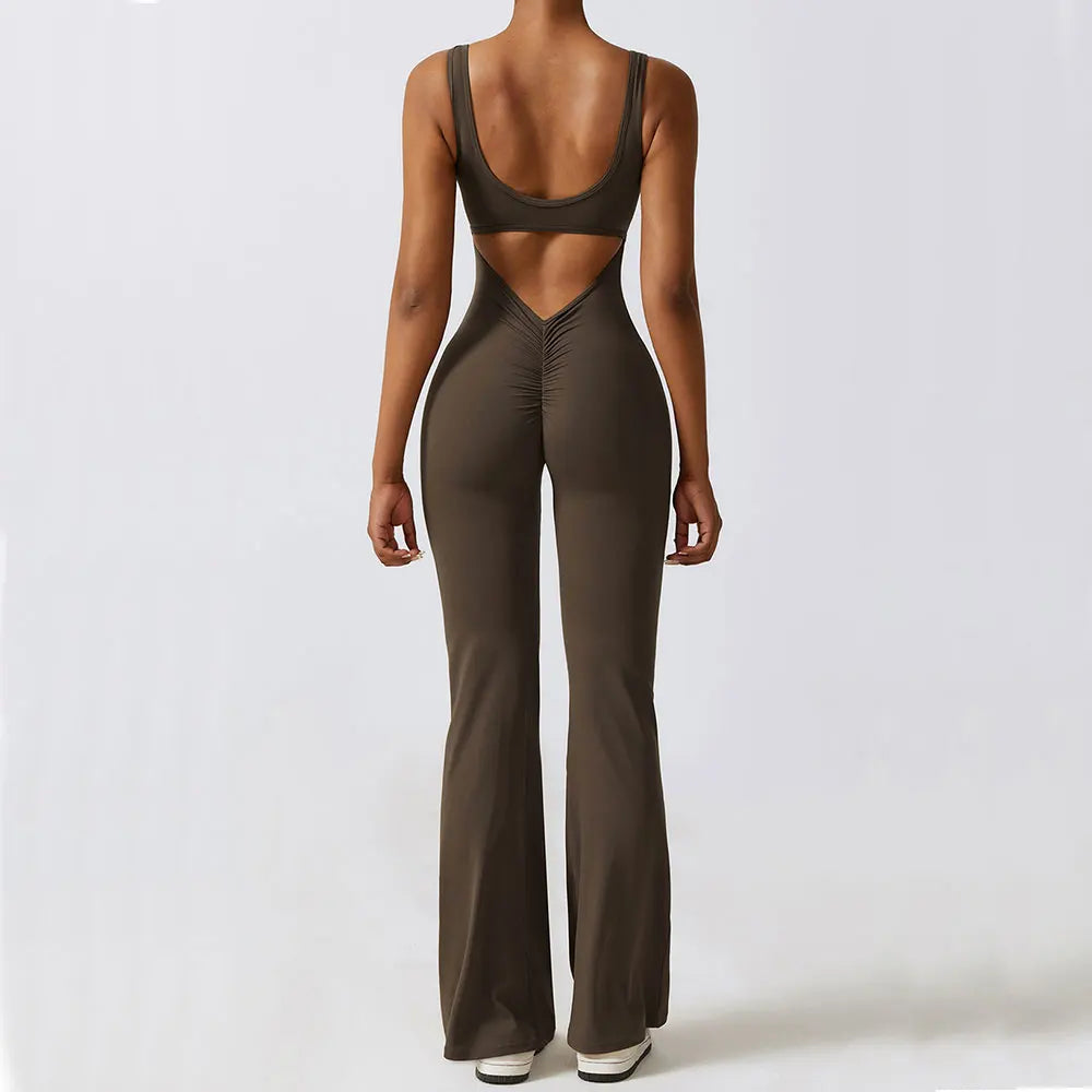 New Gym Set Women Training Yoga Suit Sportswear Women Sports Jumpsuit Fitness