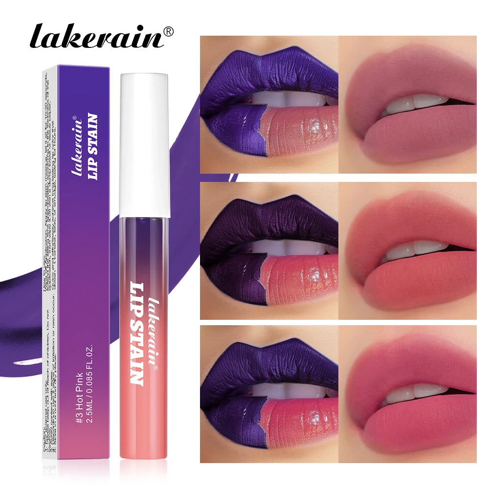 Lip Gloss Peel and Stick Set Long-lasting Waterproof Pink