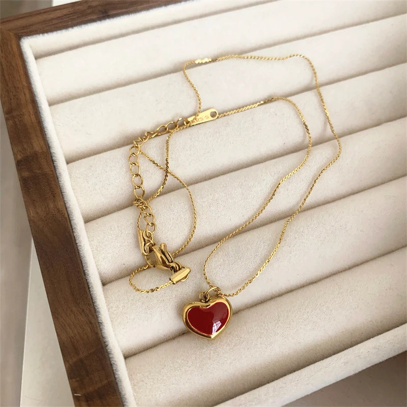 Necklace Geometric Gold Color Titanium Steel Jewelry