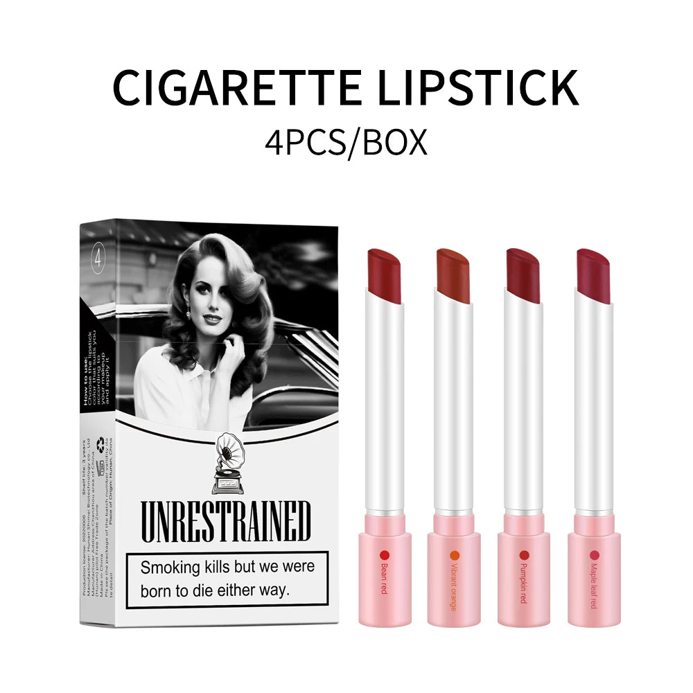 Cigarette Lipstick Set Matte Long Lasting Waterproof