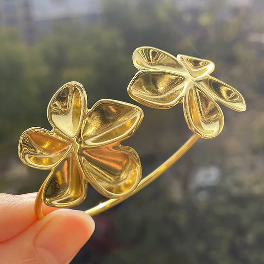 Flower Cuff Bracelet
