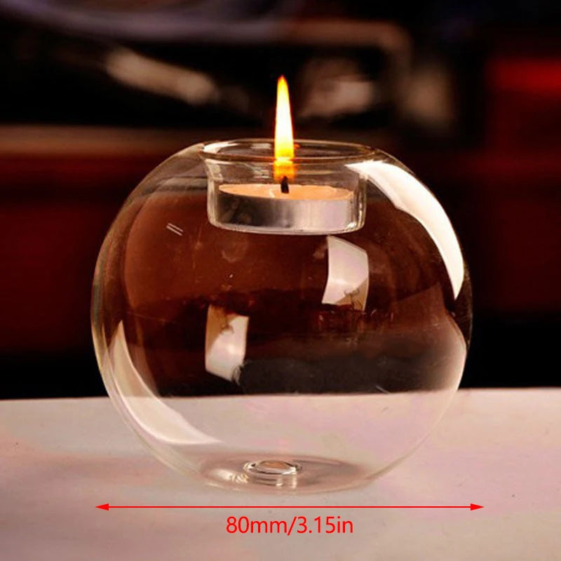 Transparent Glass Candle