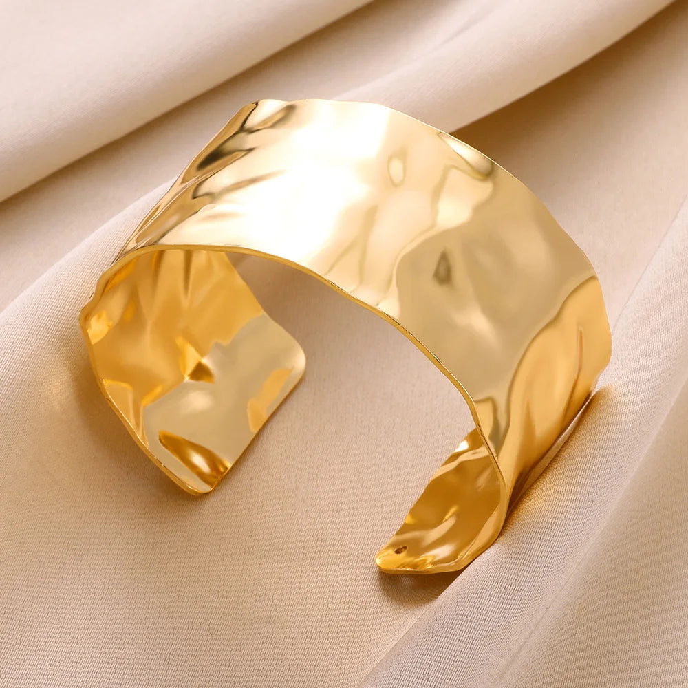 Flower Cuff Bangle Bracelet