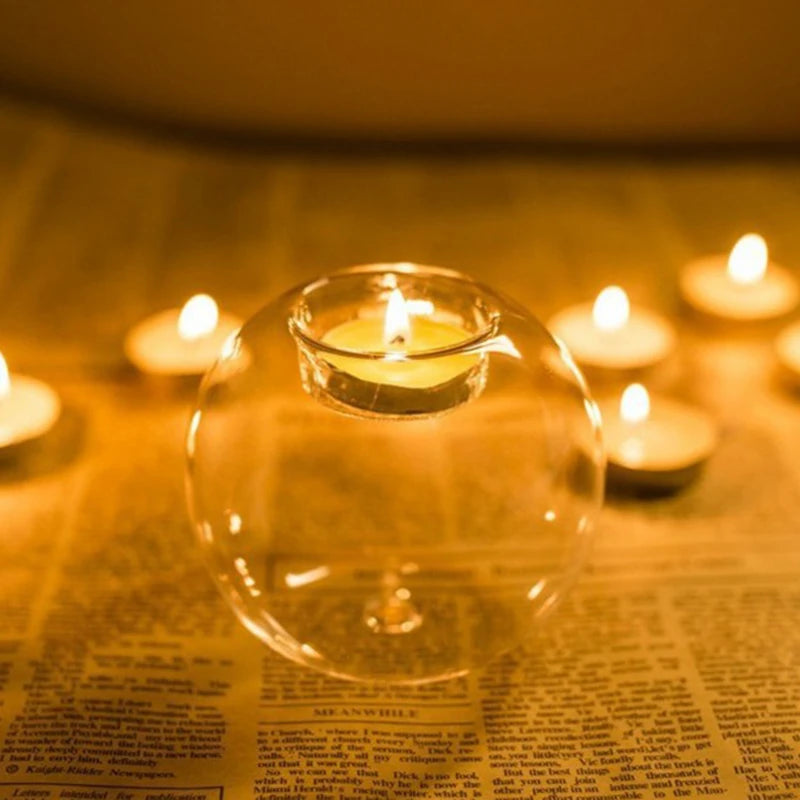 Transparent Glass Candle