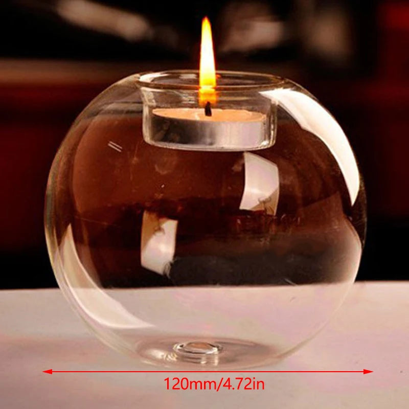 Transparent Glass Candle