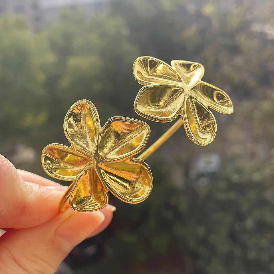 Flower Cuff Bracelet
