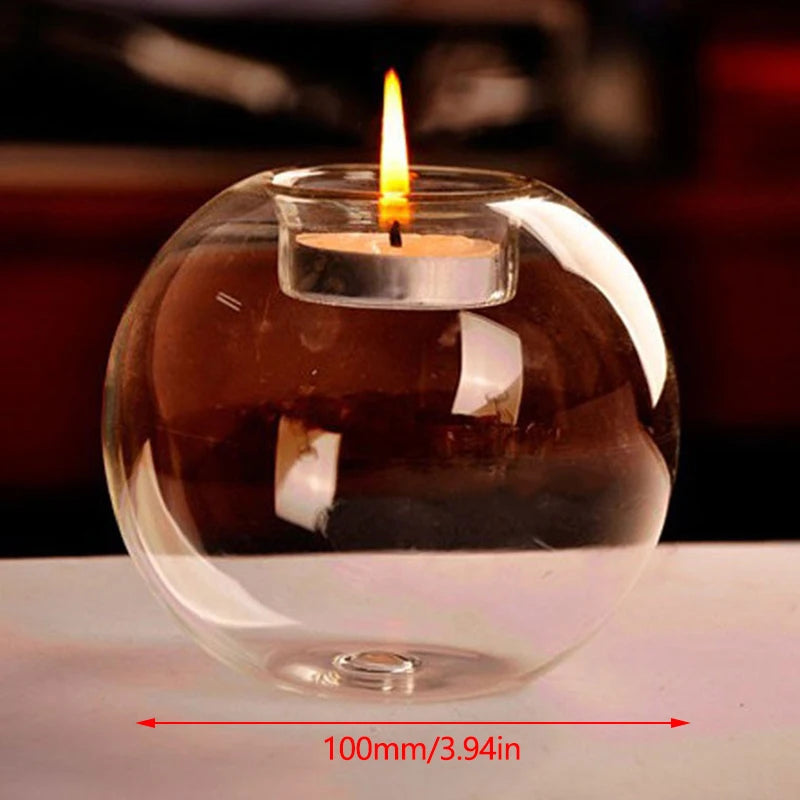 Transparent Glass Candle