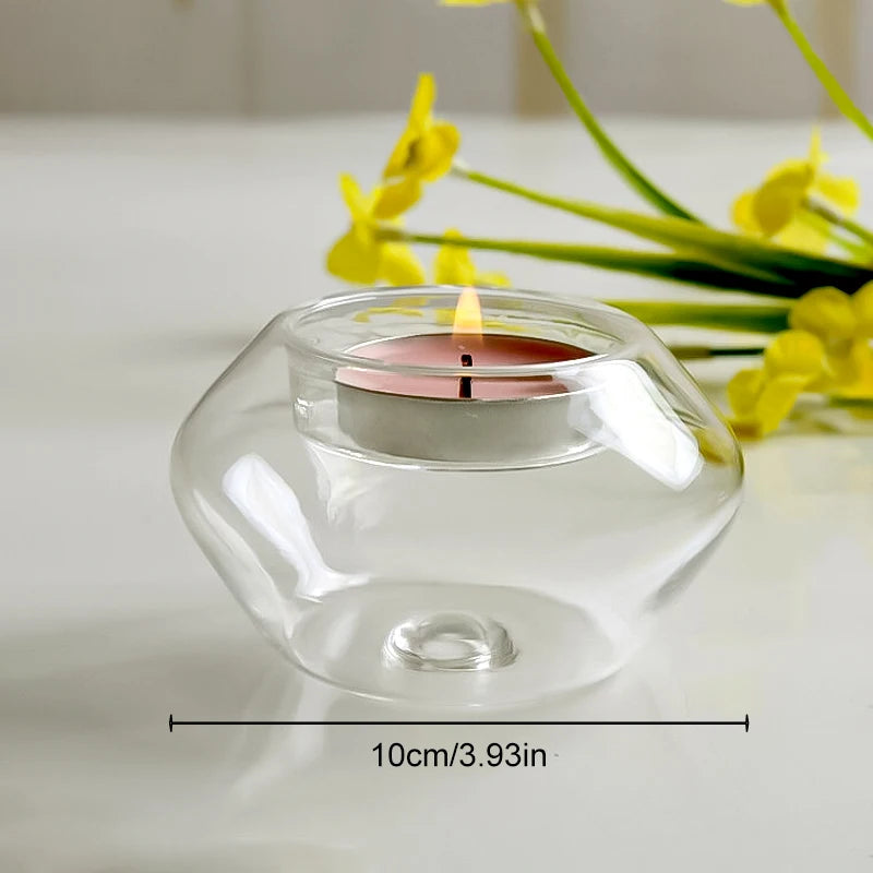 Transparent Glass Candle