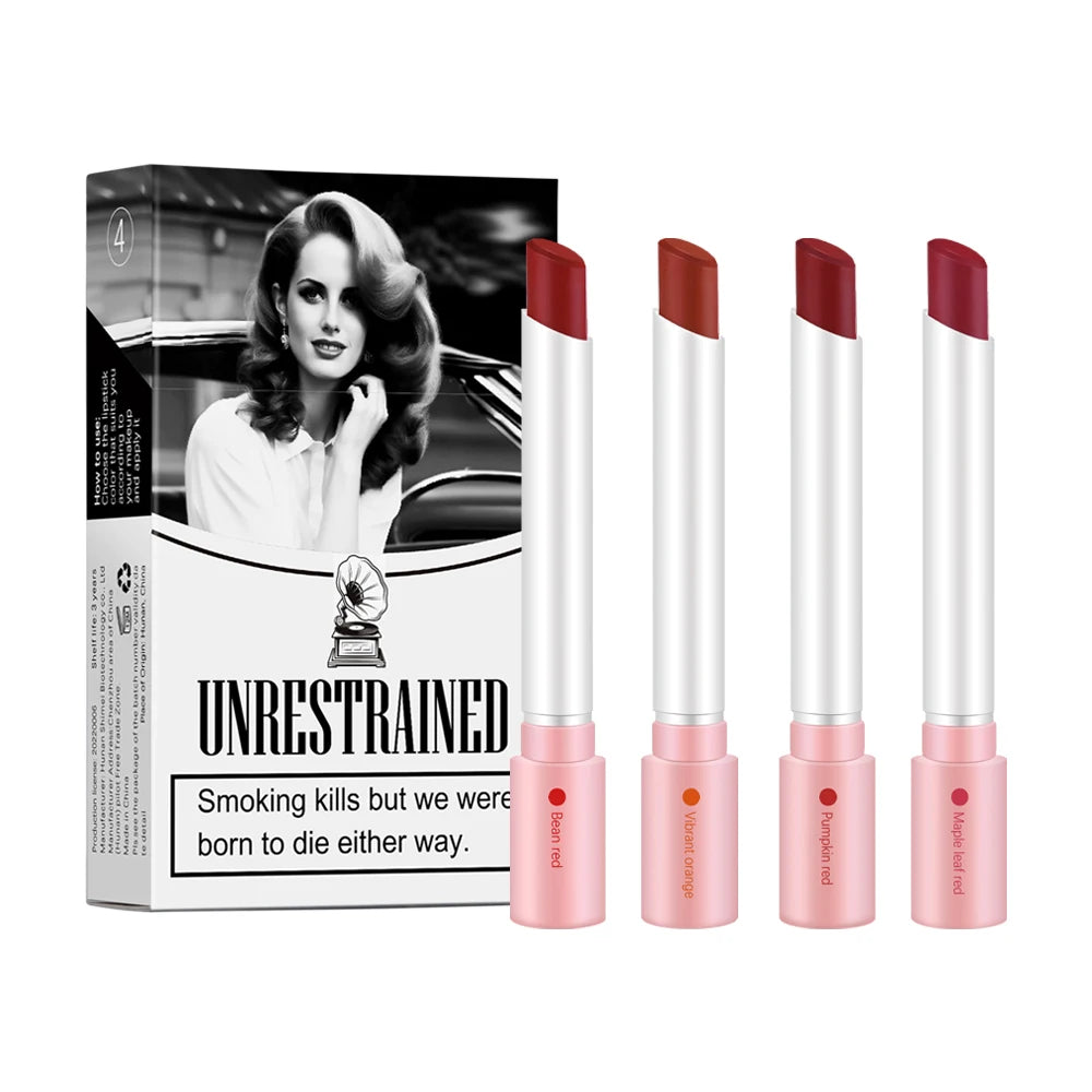 Cigarette Lipstick Set Matte Long Lasting Waterproof