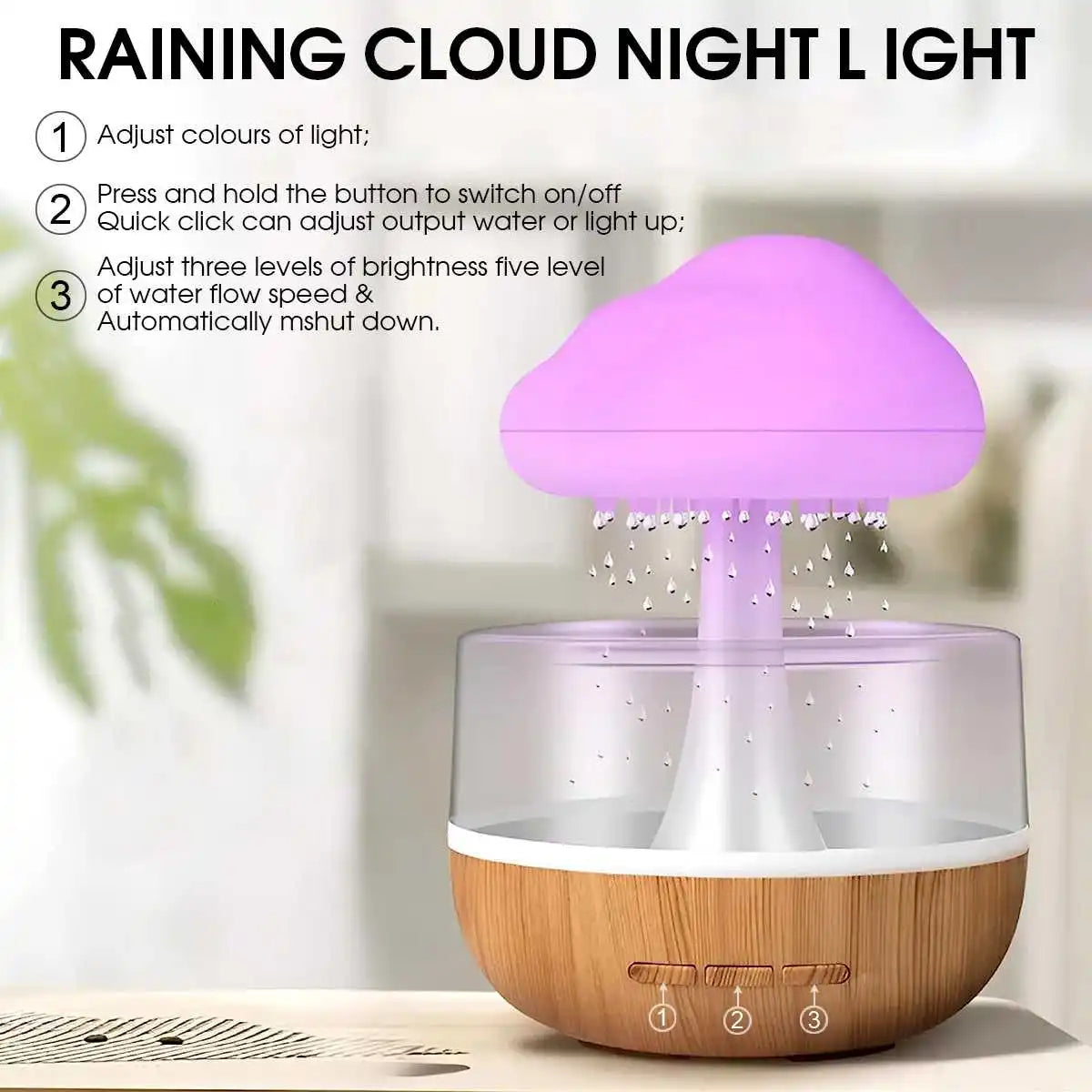 Raindrop Lamp Night Light Essential Oil Small Aromatherapy